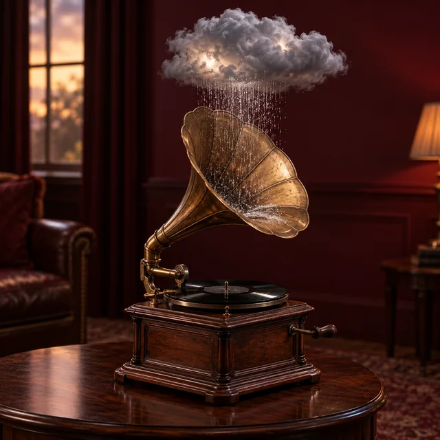 Thunderstorm Gramophone: Put a little weather on the record.